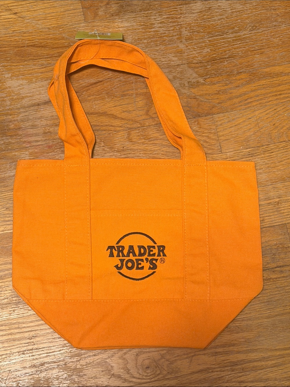 Trader Joe’s Halloween new Orange Canvas mini Tote Bag